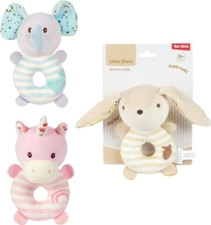 Plyšové hrkálky so zvieratkami pre bábätká