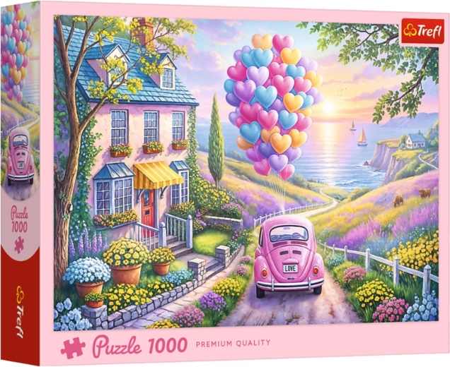 Puzzle 1000 dielikov – Romantická vychádzka – Trefl