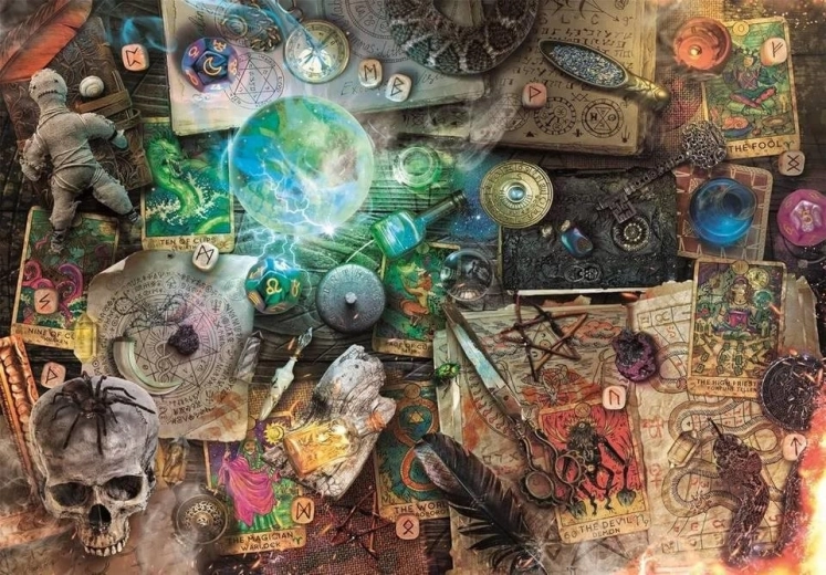 Puzzle CLEMENTONI Maleficium – okultné artefakty 1000 dielikov