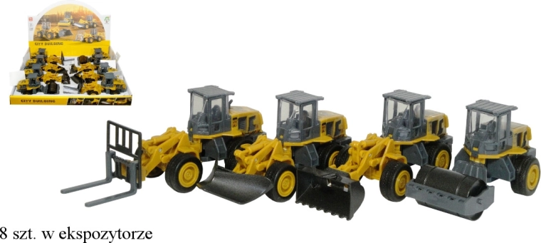 Kovový stavebný stroj – bager