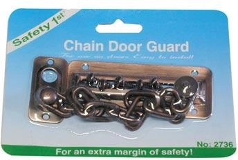 Bezpečnostná reťaz na dvere z bronzu