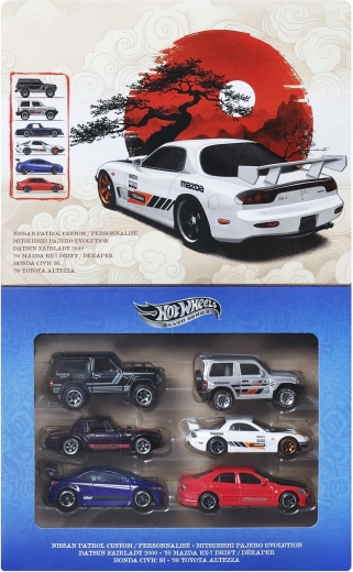 Hot Wheels Silver Series Streets of Japan – sada autíčok 1:64