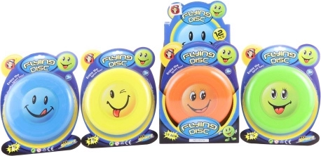 Lietajúci tanier s usmiatou tvárou 19 cm