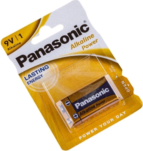 Alkalická batéria Panasonic 9V (6LR61) - 1 kus