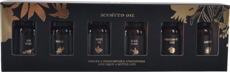 Darčeková sada esenciálnych olejov Black 6×10 ml