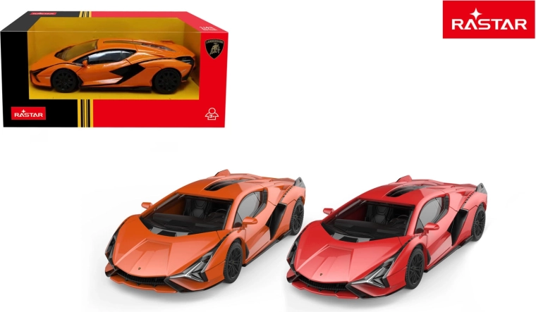Kovové autíčko Lamborghini Sián 1:43 Rastar červené - 1 kus