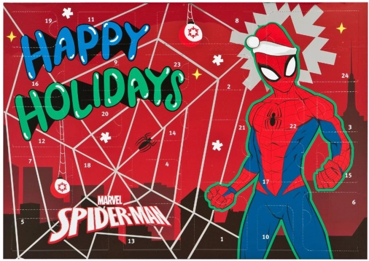 Adventný kalendár SPIDER-MAN s kreatívnymi prekvapeniami