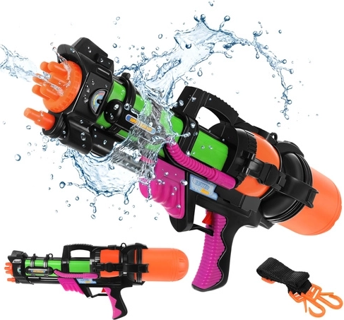 Veľká vodná pištoľ 60 cm s nádržou 1,25 l a dosahom 6 m