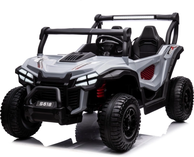 Detské elektrické auto buggy Gravity 4x4 – sivé