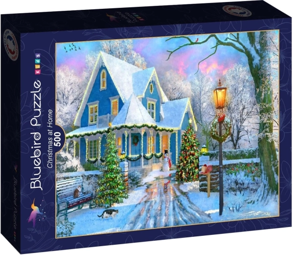 Puzzle Bluebird Doma o Vianociach 500 dielikov - 1 kus