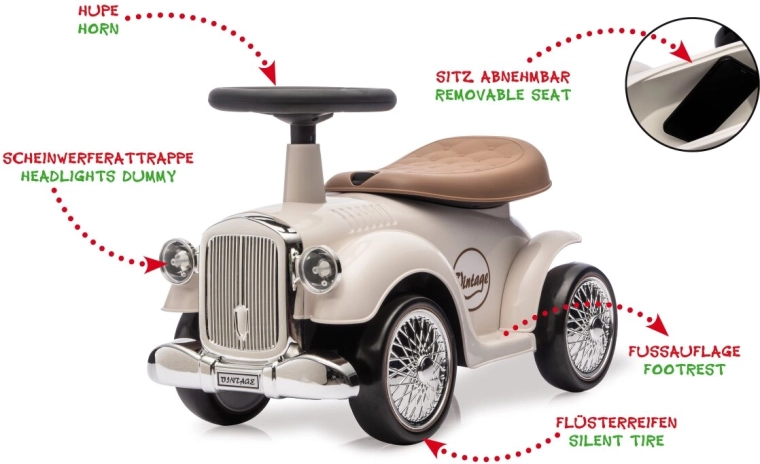 Odrážadlo JAMARA Classic Car biele