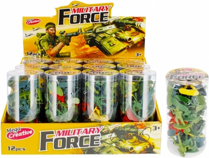 Sada plastových vojačikov Army v tube (46 ks)