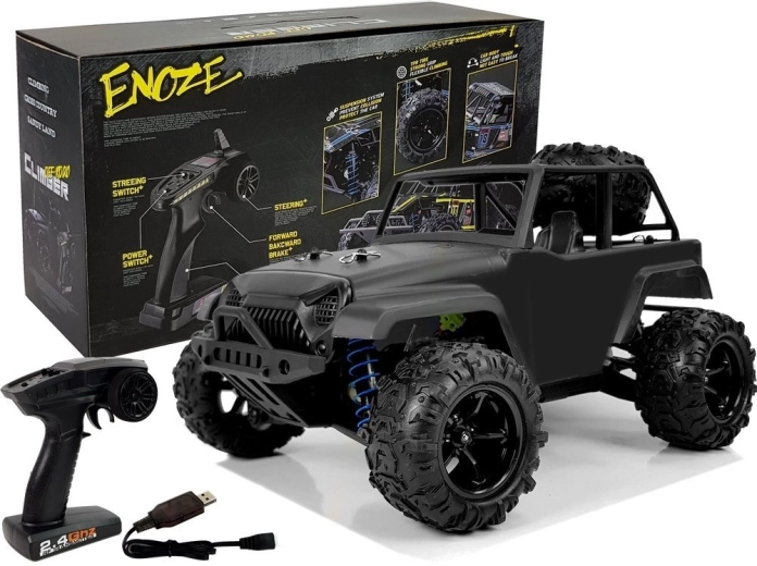 Terénne RC auto ENOZE 1:18 čierne (až 40 km/h)