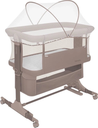 Lionelo prístavná postieľka Jodie 3 v 1 beige taupe