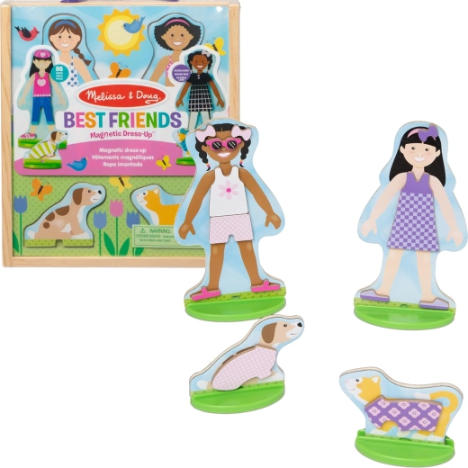 Magnetické prezliekacie bábiky Melissa & Doug Best Friends