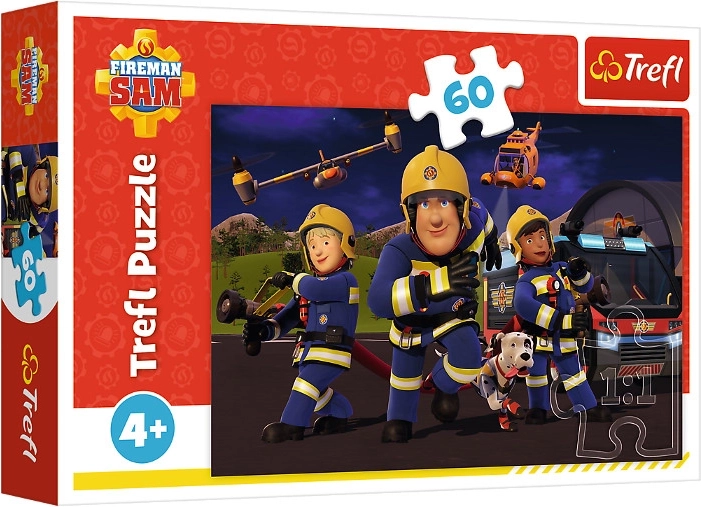 Puzzle 60 dielikov Hrdina v uniforme – Požiarnik Sam