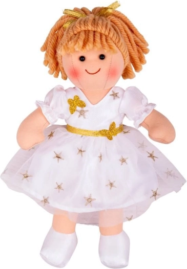 Bábika Charlotte Bigjigs Toys látková 28 cm