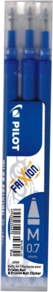 Náhradné náplne PILOT FriXion 0,7 mm – modrá, 3 ks