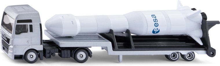 Siku Super ťahač MAN s návesom a raketou ESA