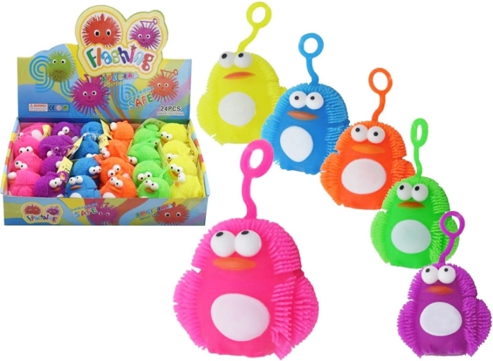 svietiaci antistresový tučniak 7 cm, naťahovací, mix farieb