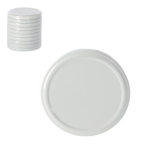 Sada viečok na zaváracie poháre 82 mm, 10 ks, farebné motívy