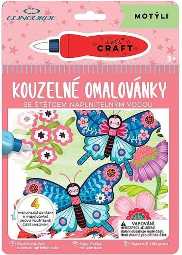 Kúzelné omaľovánky Motýle CONCORDE