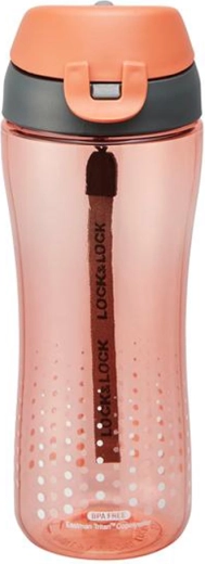 Športová fľaša na pitie Tritan 550 ml – lososová