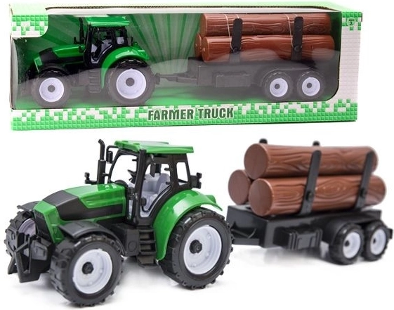 Traktor s prívesom - 1 kus