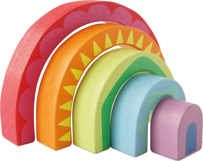 Drevené skladacie oblúky dúha Montessori Le Toy Van