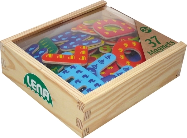 LENA drevené magnetické písmená - 1 kus