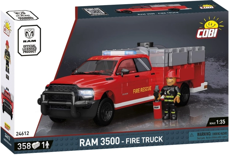 Cobi RAM 3500 hasiči 1:35 (358 ks, figúrka)