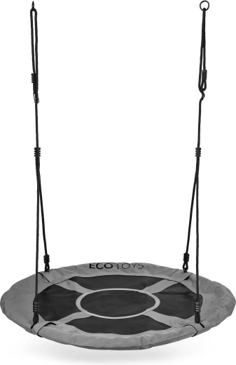Záhradná hniezdová hojdačka 100 cm, sivá ECOTOYS