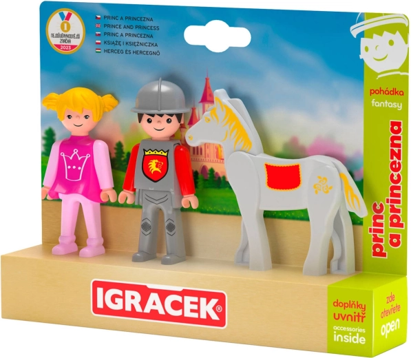 Efko Igráček trio princ a princezná s koňom