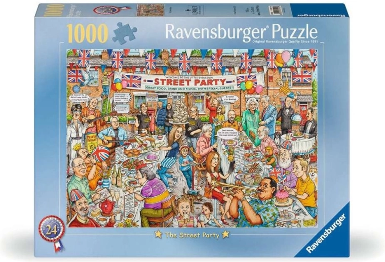 Puzzle Ravensburger Best of British: Pouličná oslava 1000 dielikov