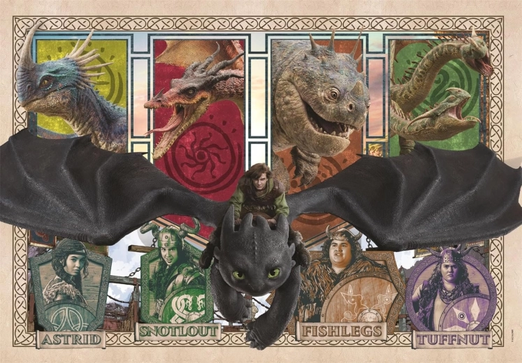 Clementoni puzzle Ako vycvičiť draka SuperColor 300 dielikov