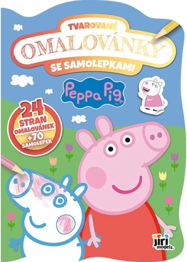 Tvarované omaľovánky Prasiatko Peppa so samolepkami