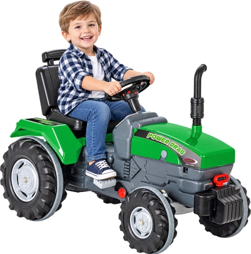 Jamara šliapací traktor Power Drag zelený