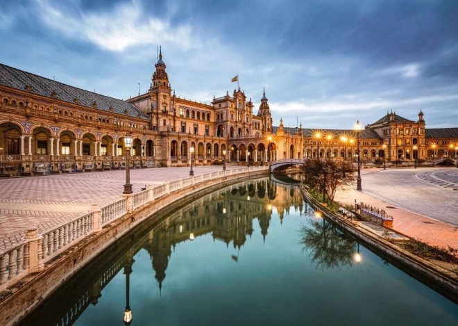 Puzzle Španielske námestie Rím 1000 dielikov