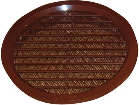 Vetracia mriežka so sieťovinou, priemer 150 mm, hnedá