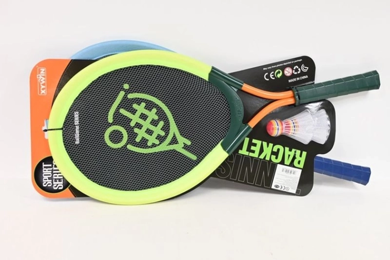 Sada veľkých bedmintonových rakiet s 2 košíčkami