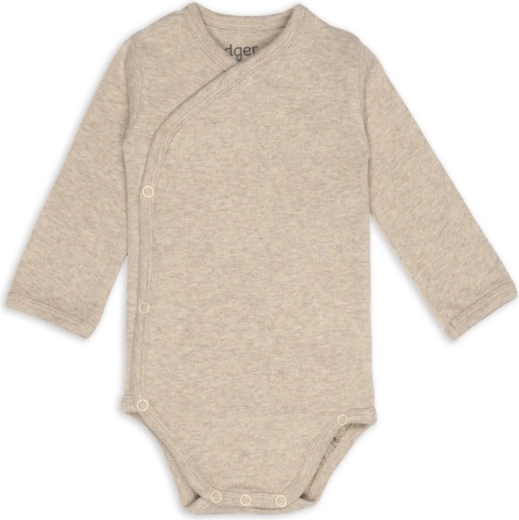 Zavinovacie body Lodger s dlhým rukávom melange beige, veľ. 68