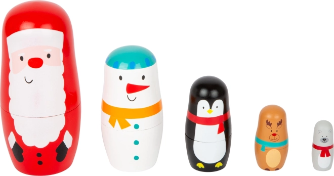 Small Foot vianočné matriošky z dreva