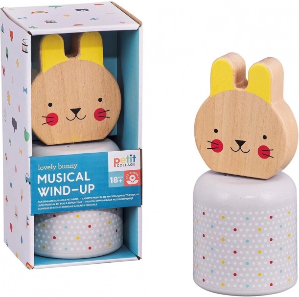 Drevená hracia postavička Zajačik od Petit Collage