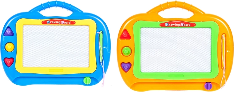 Farebná magnetická kresliaca tabuľa Leterki so stempelmi