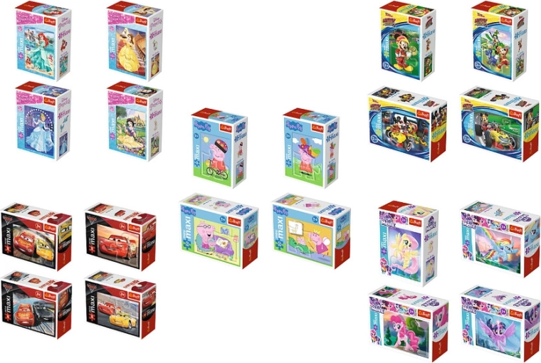Puzzle Mini Maxi – farebné skladačky pre najmenších, 20 dielikov
