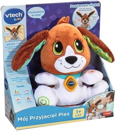 Môj kamarát psík VTech – interaktívny plyšový psík pre deti od 12 mesiacov