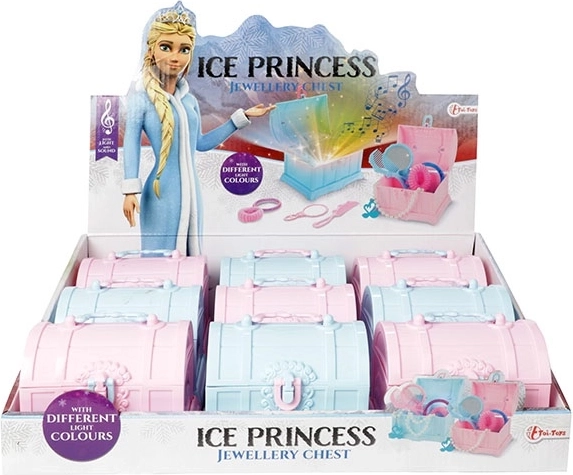 Toi Toys ICE PRINCESS šperky v truhličke s pokladom so svetlom a zvukom - 1 kus