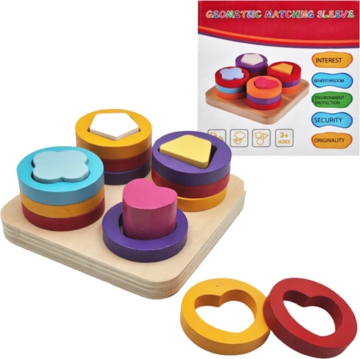 Drevená vkladačka pre deti 3+