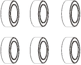 Guľôčkové ložisko JAMARA 6 × 10 × 3 mm - 1 kus