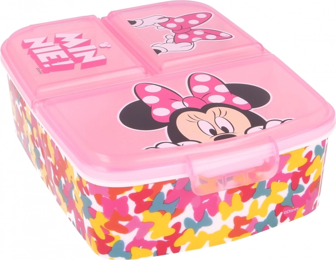 Detský multi box na desiatu MINNIE Mouse s priehradkami